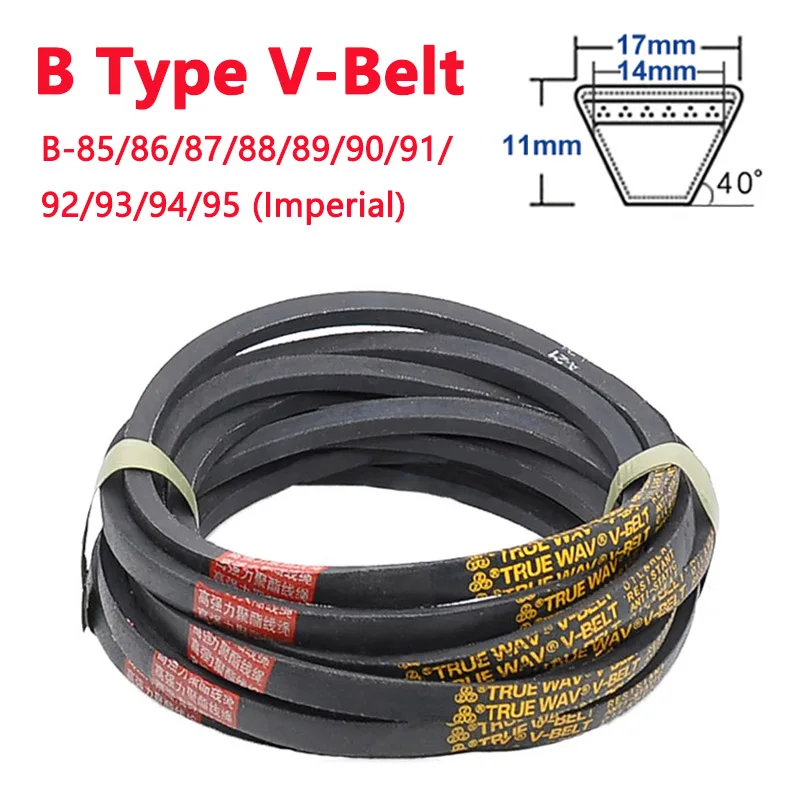 

1pc B Type V-Belt B-85/86/87/88/89/90/91/92/93/94/95 Imperial Rubber Drive Industrial Agricultural Equipment Transmission V Belt
