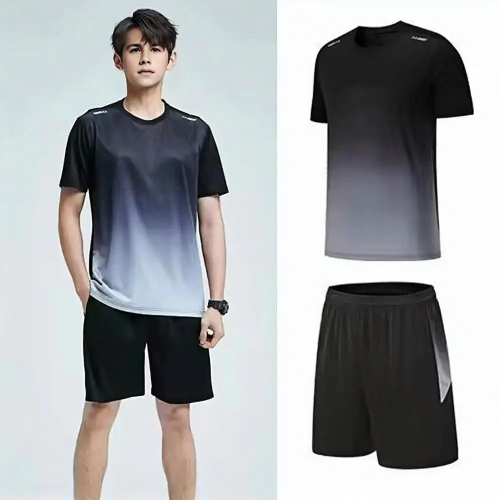 Men Matching Top Bottom Set Printed T-shirt Shorts Set Men's Summer Casual Outfit Set O-neck Short Sleeve T-shirt Elastic Waist 
Men Matching Top Bottom Set Printed T-shirt Shorts Set Men's Summer Casual Outfit Set O-neck Short Sleeve T-shirt Elastic Waist