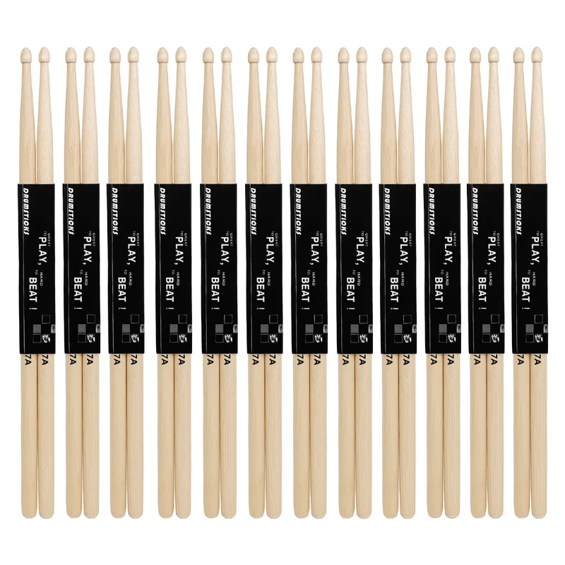 12 Pairs Professional Drum Hammer Maple Wood Drum Hammer 7A Instrument Drum Hammer
12 Pairs Professional Drum Hammer Maple Wood Drum Hammer 7A Instrument Drum Hammer