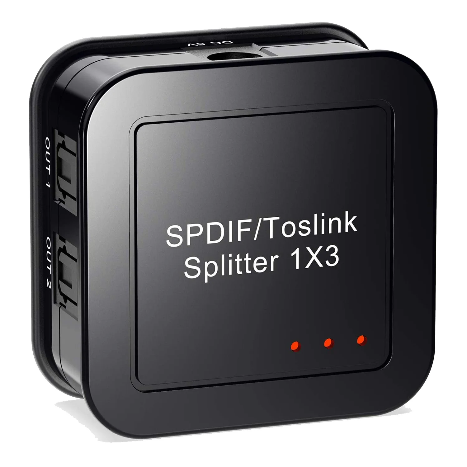 

Digital Optical Audio 1X3 Splitter,Digital SPDIF TOSLINK Optical Fiber Audio Splitter,1 in 3 Out, for Blue-Ray DVD HDTV