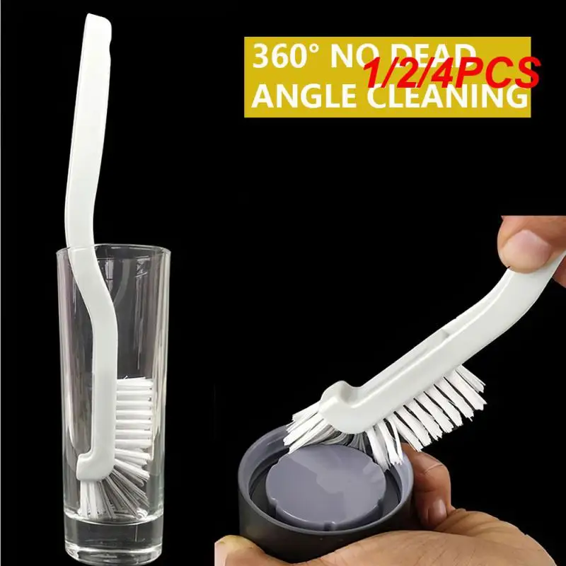 

1/2/4PCS Portable Cleaning Brush Bending Long Handle Cleaning Brush Kitchen Scrubber Corner Brush Bathroom Cleaning Accessories