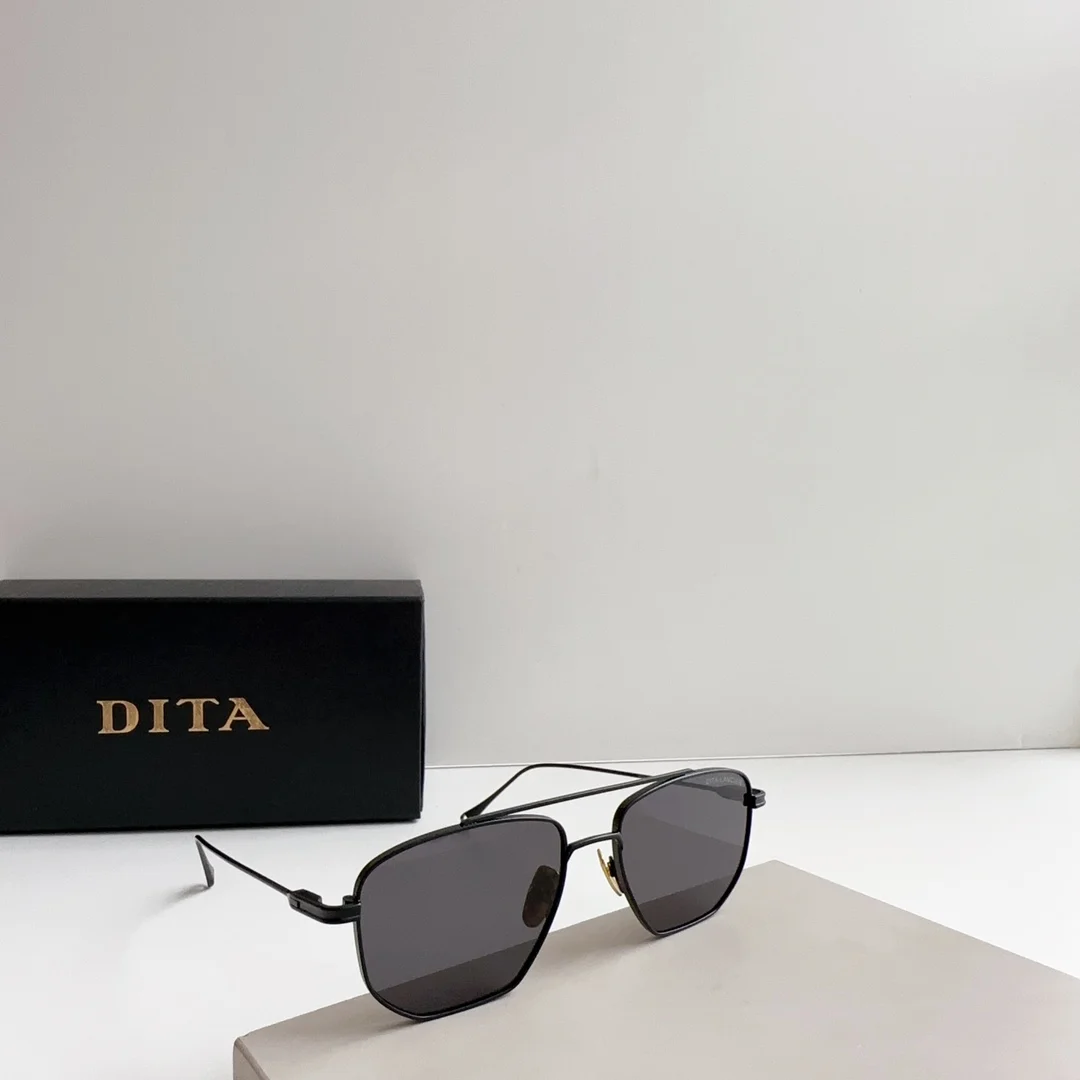 

DITA LANCIER DLX115A Black Alloy Frame Gray Lenses Men Sun Glasses Fashion Casual Luxury Designer Business Women Couple Eyewear