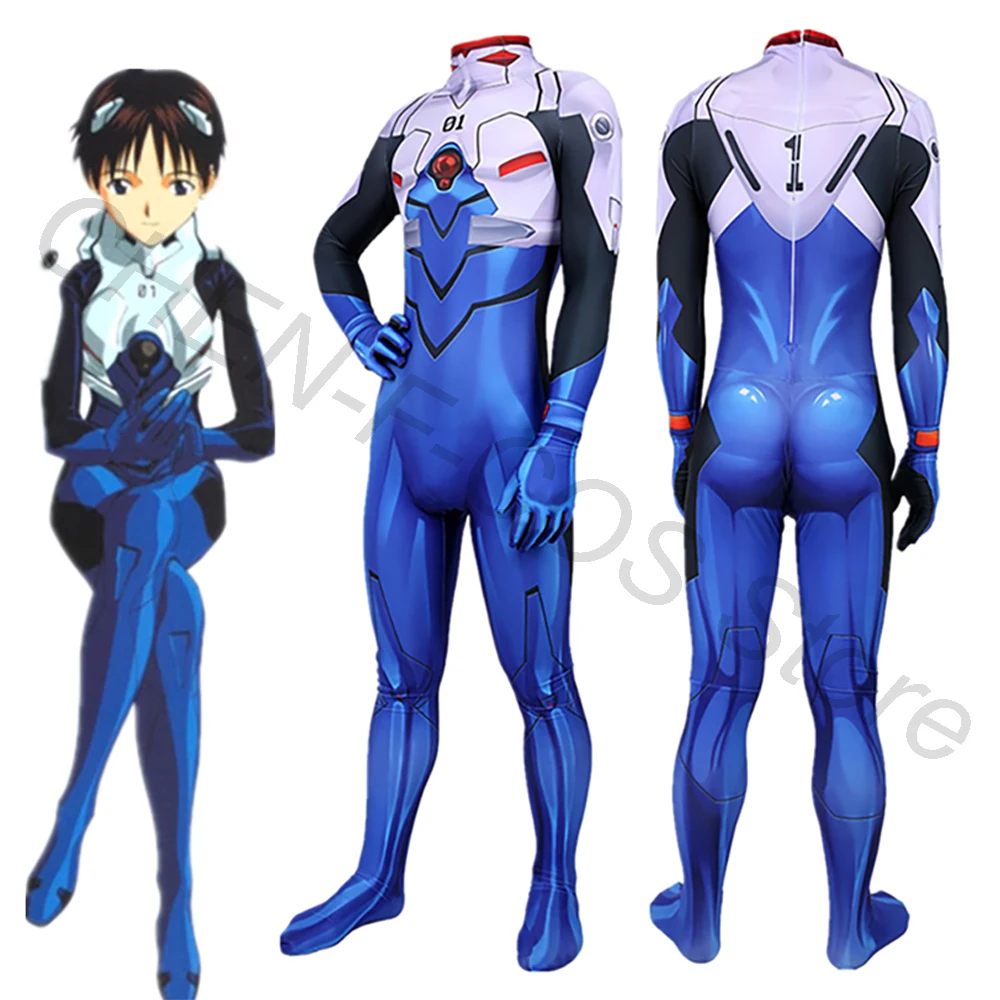 Ikari Shinji Cosplay Costume Jumpsuit Combat Suit Tight Bodysuit Anime EVA Role Play Uniform Halloween Christmas Carnival
Ikari Shinji Cosplay Costume Jumpsuit Combat Suit Tight Bodysuit Anime EVA Role Play Uniform Halloween Christmas Carnival