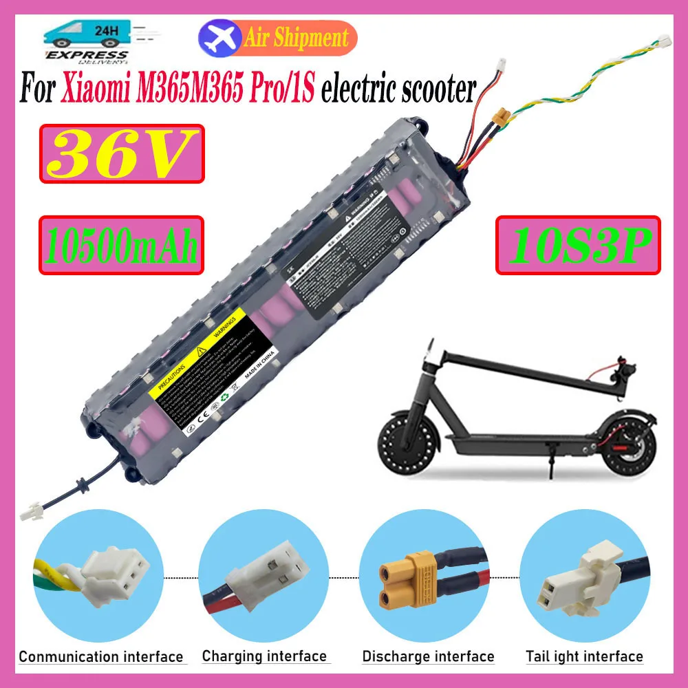 

10S3P 36V 7800MAh scooter battery pack suitable for Mi Jia M365, electric scooters, BMS board waterproof Bluetooth communication