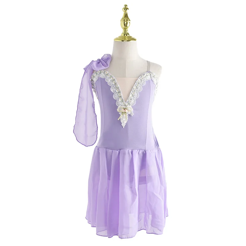 

Chiffon Ballet Dress Giselle Purple Professional Ballet Tutu Classic Ballerina Dress Performance Dance Girl Women Princess Dress