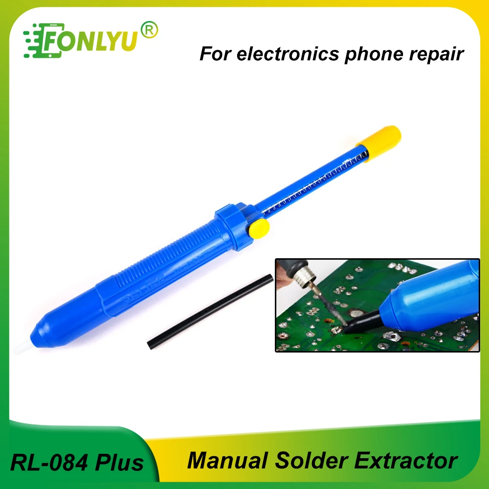 

RELIFE RL-084 Plus Manual Powerful Tin Suction Sucker for Motherboard Repair Desoldering Pump Soldering Tin Vacuum Removing Tool