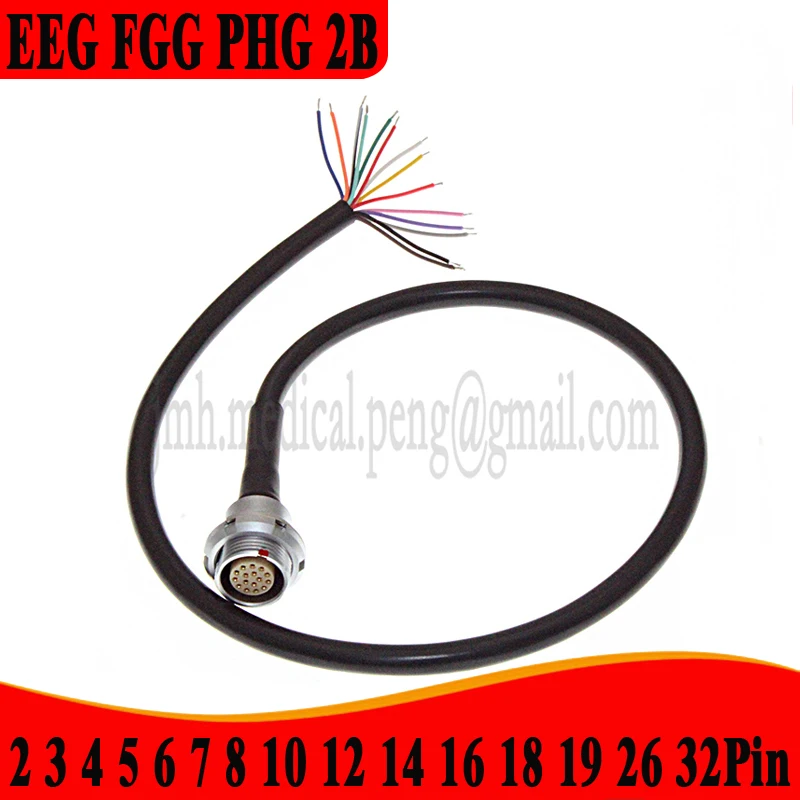 

EEG To PHG Female And FGG FHG Male Plug 2B External Nut Fixing Socket Soldering Shielded Cable 2 3 4 5 6 7 8 10 12 14 16 18 Pin