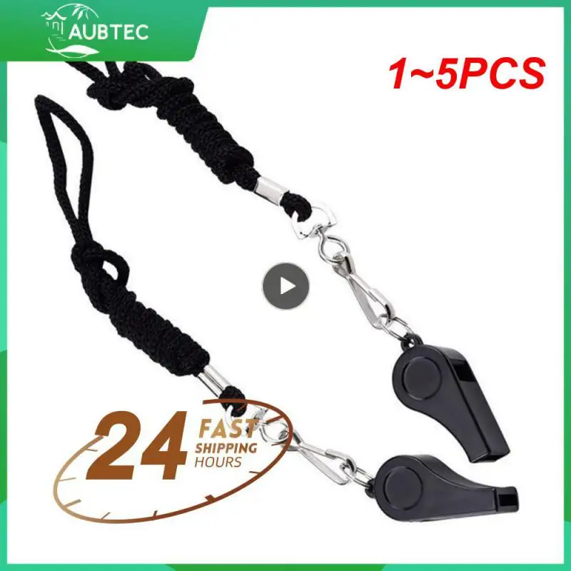 1~5PCS Professional Whistle Black ABS Outdoor Sports Camping Hiking Referee Game Training Survival Whistle With Lanyard
1~5PCS Professional Whistle Black ABS Outdoor Sports Camping Hiking Referee Game Training Survival Whistle With Lanyard