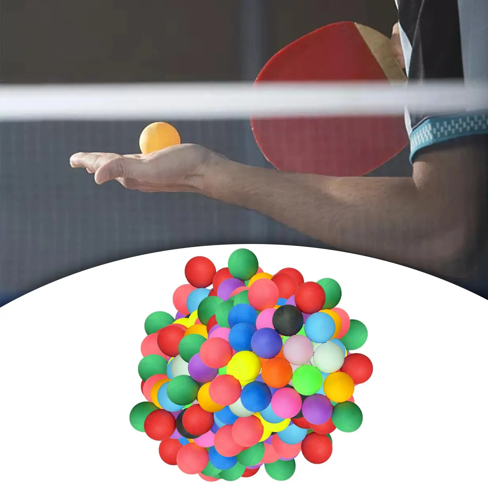 100 шт. 40 мм мячи для настольного тенниса 40 мм Цветные мячи для пинг-понга для семейных игр 
100 шт. 40 мм мячи для настольного тенниса 40 мм Цветные мячи для пинг-понга для семейных игр