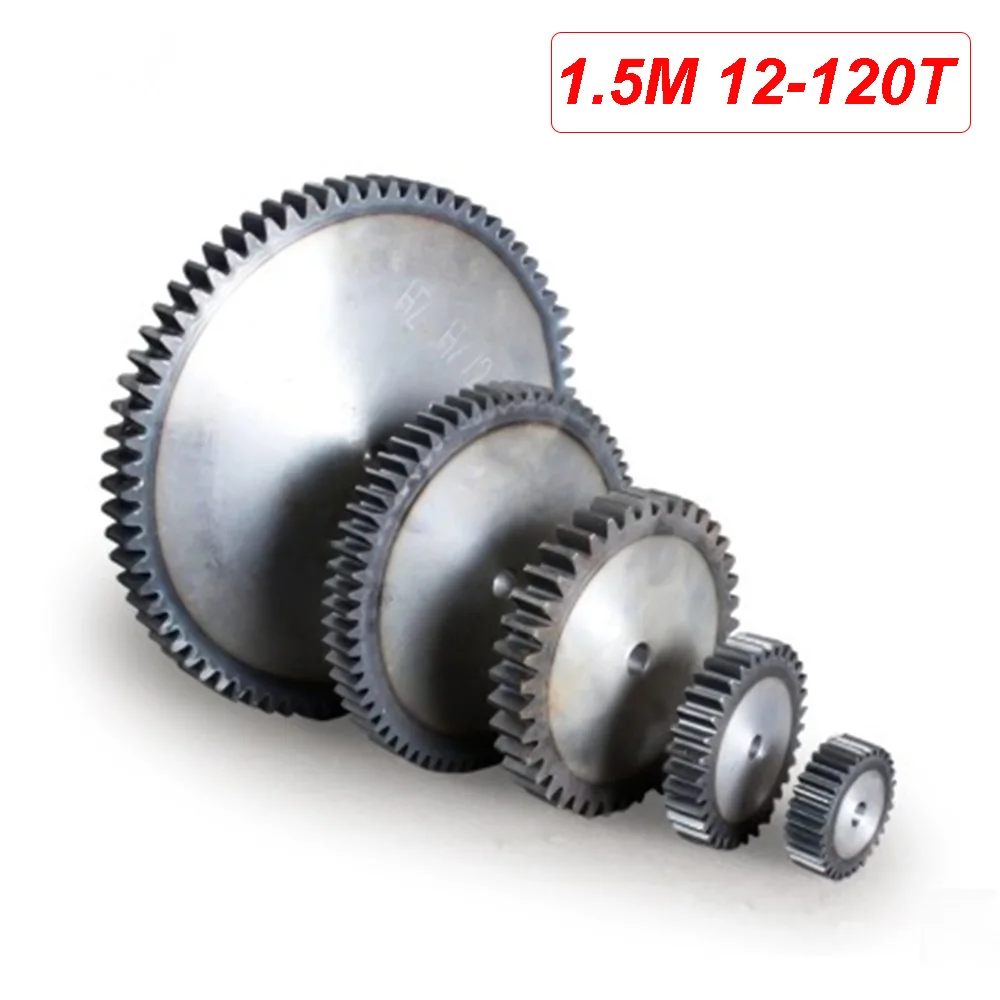 

1.5 Mod Spur Gear 1.5 M Pinion Gear Motor Transmission Accessories 45# Steel 60/61/62/63/64/65/66/67/68/69/70/71/72/73T-75 Teeth