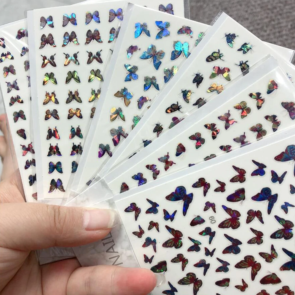 1Sheet Iridescent Laser Butterfly Nail Stickers 3D Nail Decals Holographic Art Sticker Adhesive butterfly Slider Manicure Decor*
1Sheet Iridescent Laser Butterfly Nail Stickers 3D Nail Decals Holographic Art Sticker Adhesive butterfly Slider Manicure Decor*