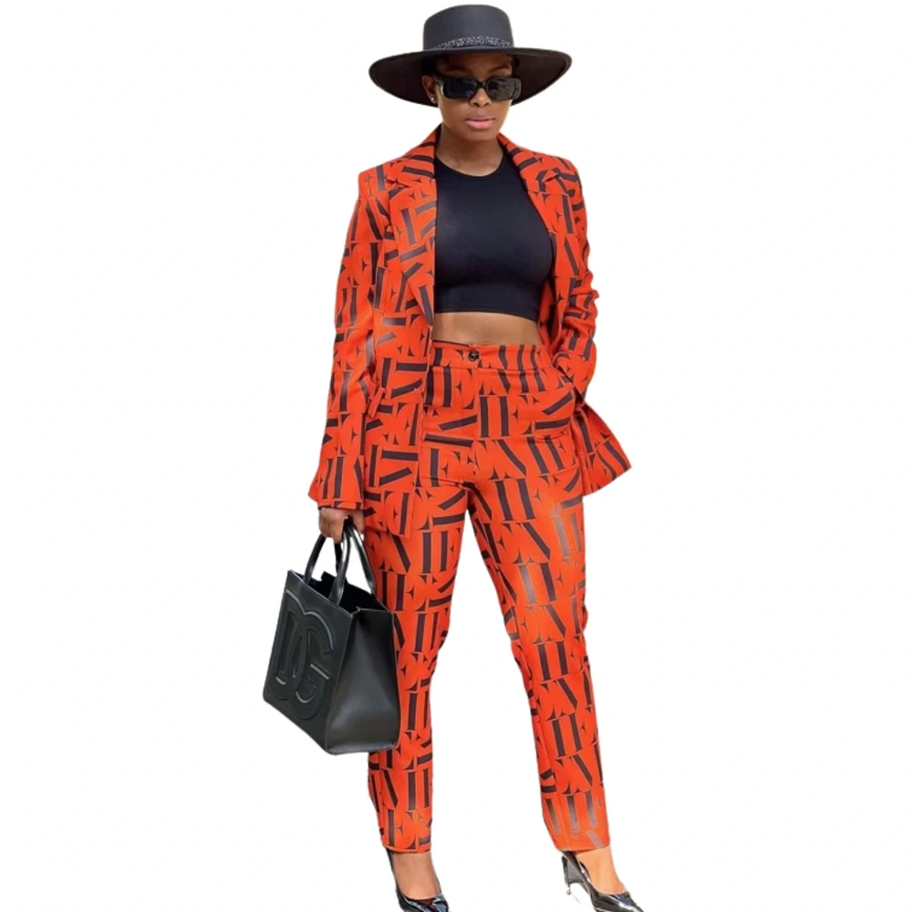 2 Piece Set African Women Sets Print Long Sleeve Blazer Jacket Pants Suits Office Lady Elegant Business Outfits Africa Clothing
2 Piece Set African Women Sets Print Long Sleeve Blazer Jacket Pants Suits Office Lady Elegant Business Outfits Africa Clothing