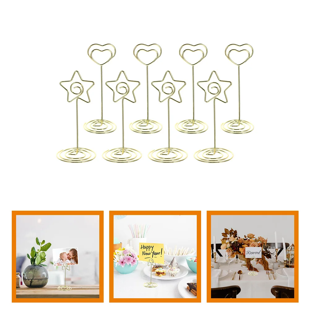 8 Pcs Picture Holders for Tables Business Card Wedding Memo Clips Zinc Alloy Metal
8 Pcs Picture Holders for Tables Business Card Wedding Memo Clips Zinc Alloy Metal
