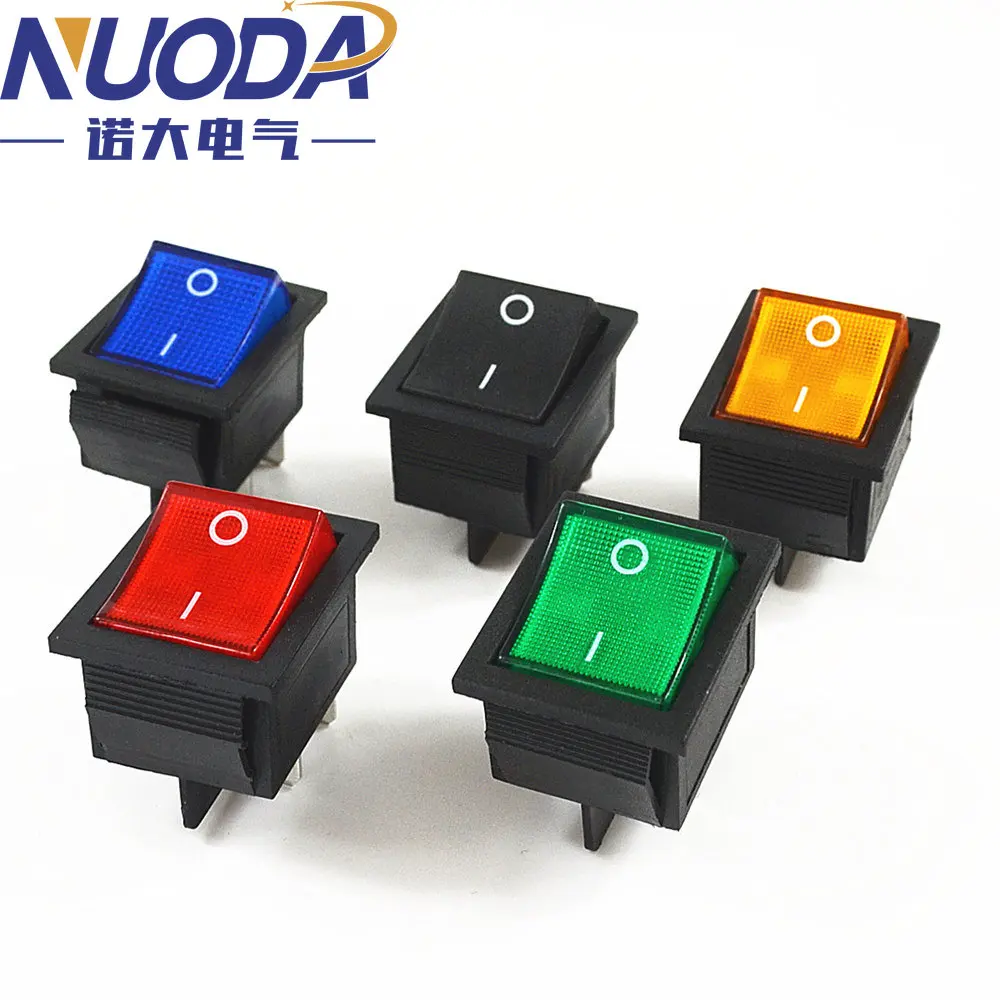 NUODA 5pcs Lock Rocker Ship Shaped Rocker Power Button Accessories I/O 4 Pins Met Licht 16A 250VAC 20A 125VAC KCD4
NUODA 5pcs Lock Rocker Ship Shaped Rocker Power Button Accessories I/O 4 Pins Met Licht 16A 250VAC 20A 125VAC KCD4