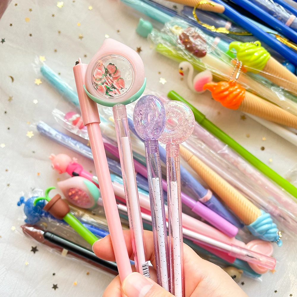 30 шт. дешевые гелевые ручки, милые канцелярские принадлежности, милые вещи, школьные принадлежности, рекламные подарки для детей, милые ручки в Корейском стиле