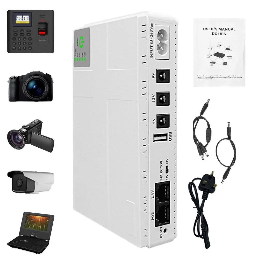 Generic 10400mAh Uninterruptible Power Supply UPS Backup Power Supply