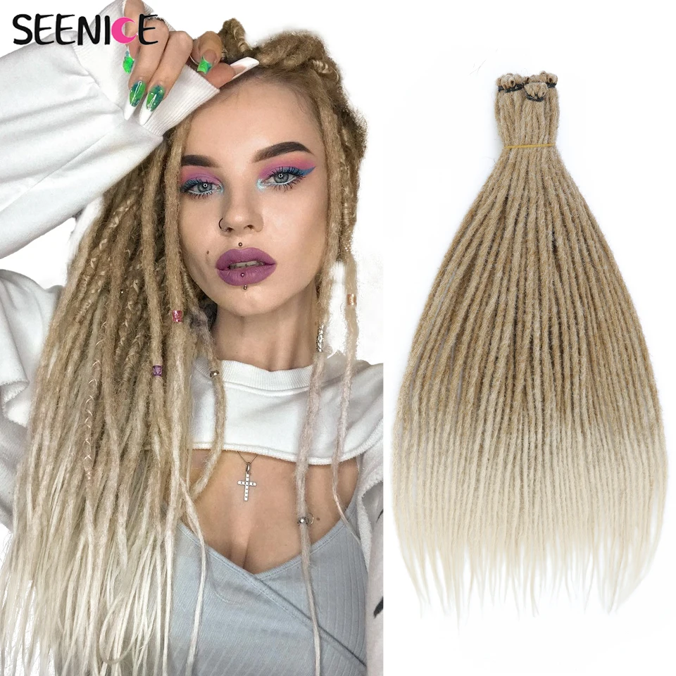 Handmade Dreadlock Synthetic Extensions Straight Crochet Braiding Natural Hair For Afro Women And Men Ombre Black Brown SEENICE
Handmade Dreadlock Synthetic Extensions Straight Crochet Braiding Natural Hair For Afro Women And Men Ombre Black Brown SEENICE