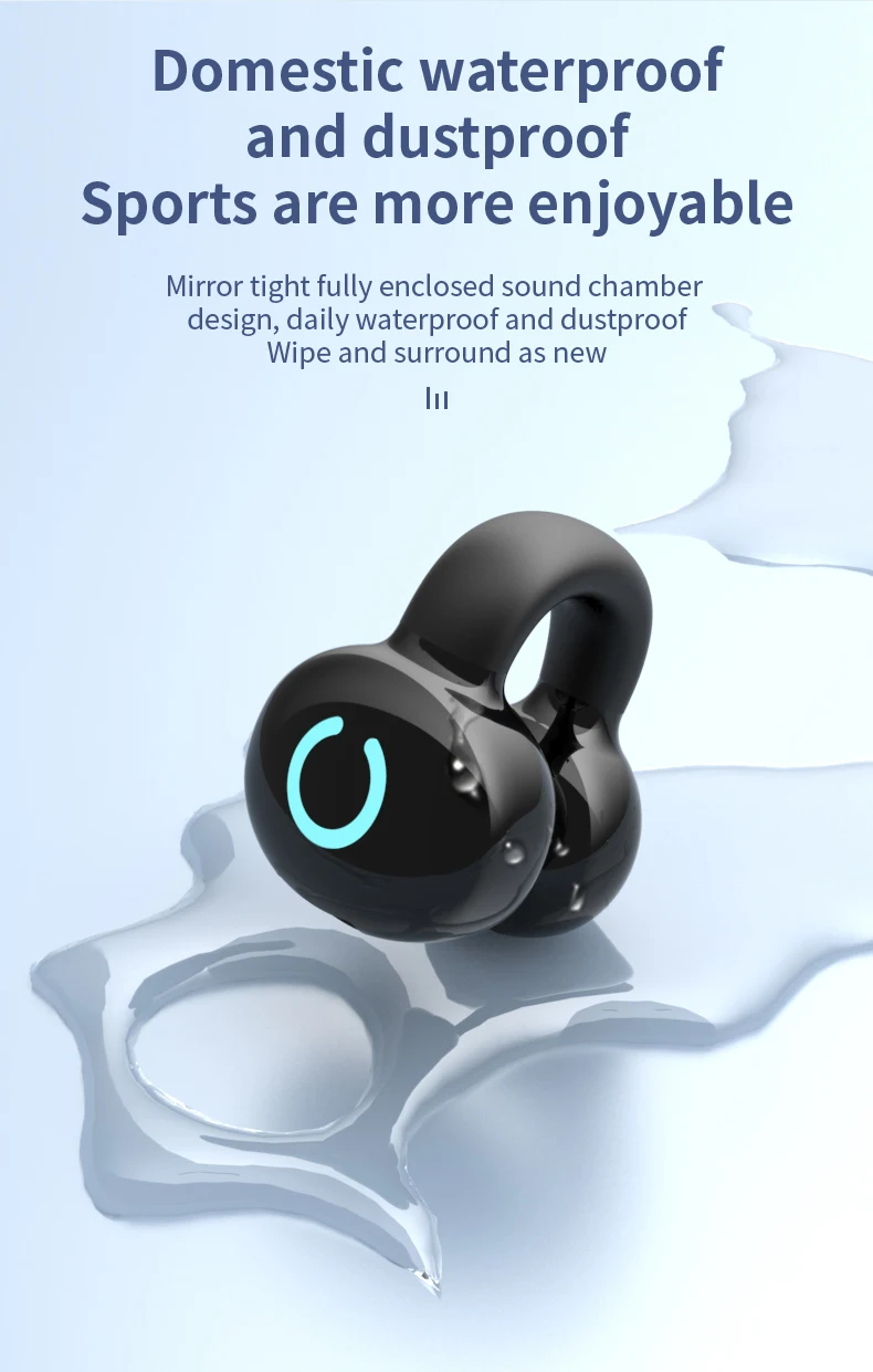 Wireless Earbud with Microphone Headset TWS Bluetooth 5.3 Earphones Bone Conduction Ear Clip on Headphones for Xiaomi iPhone
Wireless Earbud with Microphone Headset TWS Bluetooth 5.3 Earphones Bone Conduction Ear Clip on Headphones for Xiaomi iPhone