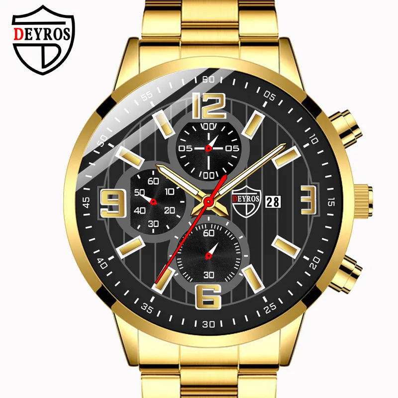 2023 DEYROS Fashion Stainless Steel Men's Watch Korean Student Watch Men's Calendar Watch Business Glow Quartz Watch
2023 DEYROS Fashion Stainless Steel Men's Watch Korean Student Watch Men's Calendar Watch Business Glow Quartz Watch