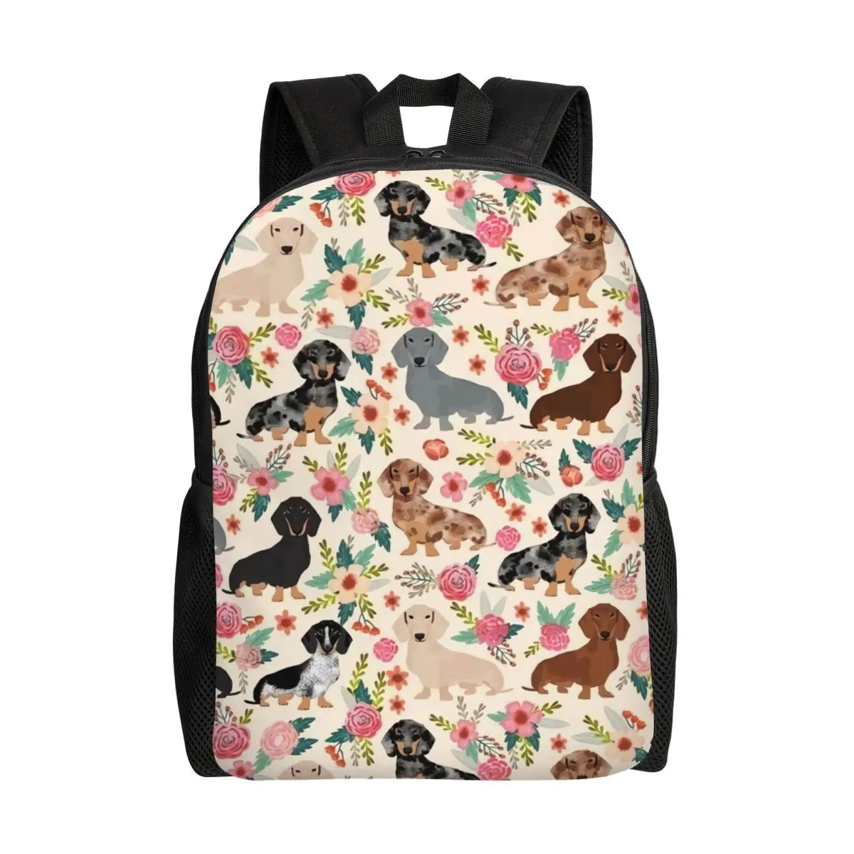 Florals Dachshund Pattern Travel Backpack Men Women School Laptop Bookbag Sausage Dog Lovers College Student Daypack Bags
Florals Dachshund Pattern Travel Backpack Men Women School Laptop Bookbag Sausage Dog Lovers College Student Daypack Bags