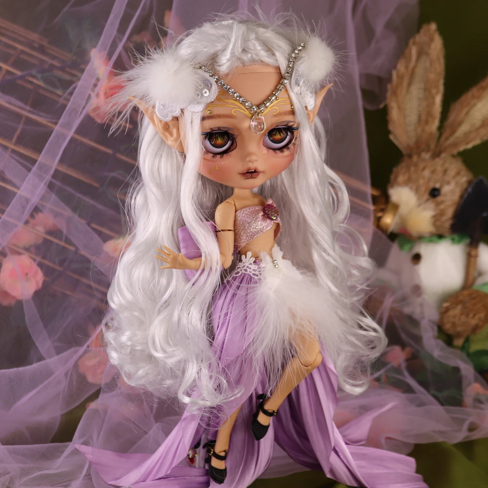 

Кукла блайз Valkyrie ICY DBS с пузырьковым ртом, загорелой кожей, матовым лицом, 1/6 BJD Azone S, аниме девушка