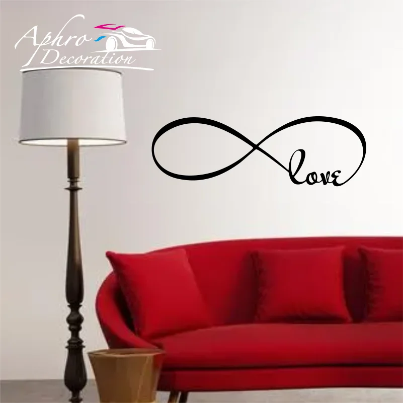 

Bedroom Wall Decals Symbol Of Infinity Love Romantic Stickers Home Decoration Accessories For Living Room Vinyl Murals