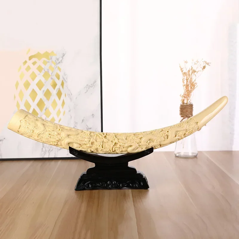 Resin Crafts Creative Chinese Dragon Ivory Home Decoration Living Room Ornaments Entrance Wine Cooler Imitation Ivory Ornaments
Resin Crafts Creative Chinese Dragon Ivory Home Decoration Living Room Ornaments Entrance Wine Cooler Imitation Ivory Ornaments