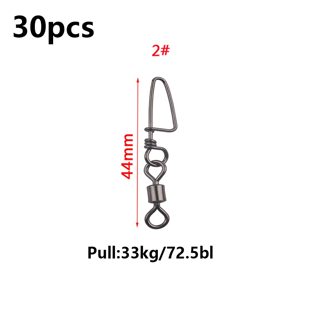 30 Pack Ball Bearing Fishing Swivels Snap Coastlock Fish Line Connector Freshwater Like Bass Fishing Accessories Pesca Tackle
30 Pack Ball Bearing Fishing Swivels Snap Coastlock Fish Line Connector Freshwater Like Bass Fishing Accessories Pesca Tackle