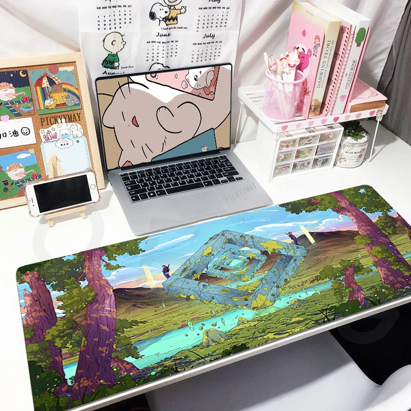 

Chinese Style Mouse Pads Lock Edge Gaming Mousepad Gamer Mouse Mat Keyboard Mats Desk Pad Mousepads XXL 90x40cm For Computer