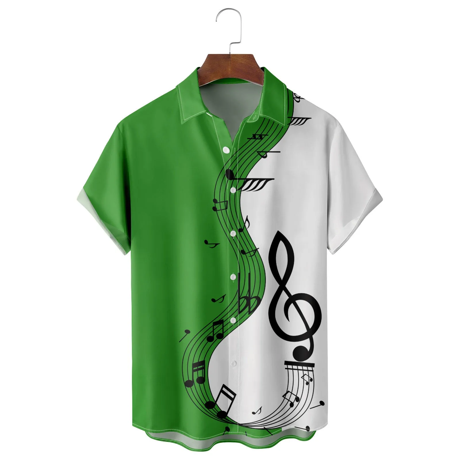 Men's shirt Casual Music Patchwork Print Shirt Short Sleeve Shirt Button Lapel Short Sleeve Shirt Top Turn Down Blouse camisas
Men's shirt Casual Music Patchwork Print Shirt Short Sleeve Shirt Button Lapel Short Sleeve Shirt Top Turn Down Blouse camisas