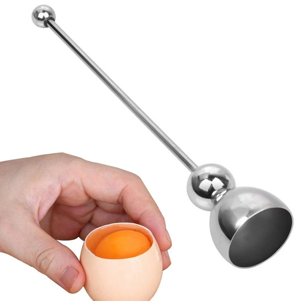Boiled Egg Topper Shell Top Cutter Kitchen Gadgets Egg Tools Raw Egg Cracker Separator Stainless Steel Egg Knocker Opener
Boiled Egg Topper Shell Top Cutter Kitchen Gadgets Egg Tools Raw Egg Cracker Separator Stainless Steel Egg Knocker Opener