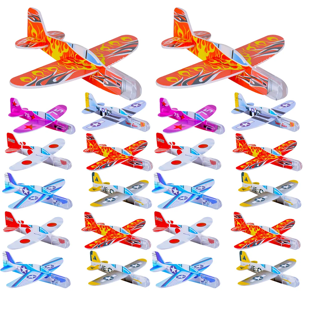 

10cm EVA Foam Hand Throw Airplane Toy Aircraft Flying Glider Planes Model Toys Children Outdoor Fun Toys Random Style