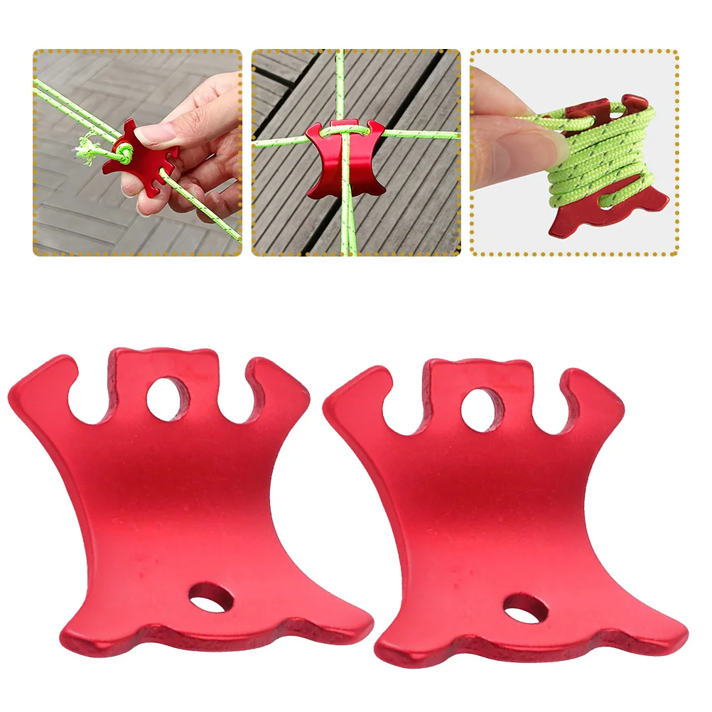 

6pcs Practical Rope Fixers Multifunctional Rope Buckles Creative Rope Fasteners Tent Rope Fixers