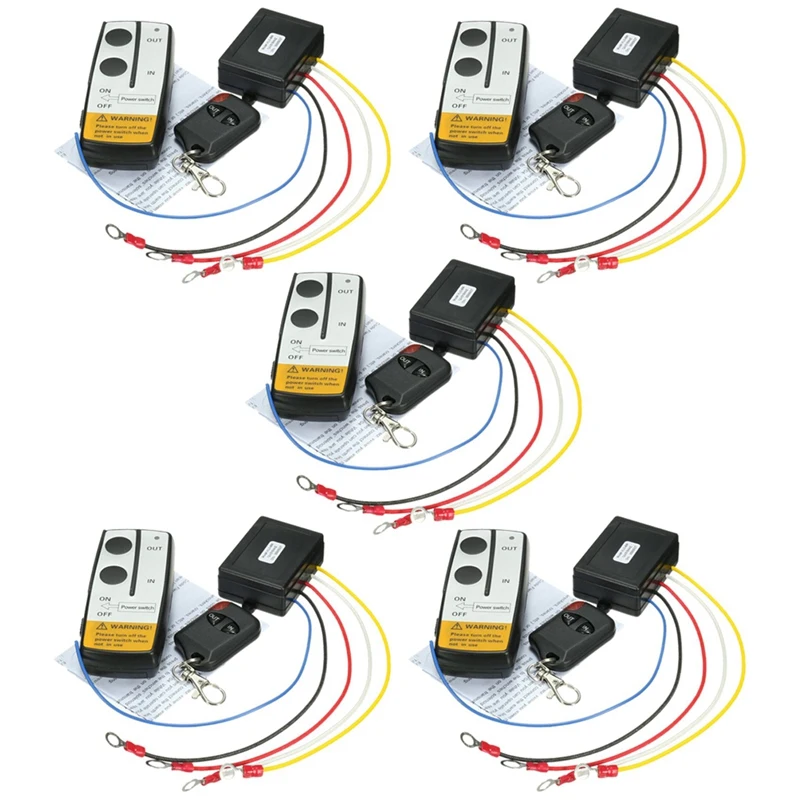 5X 12V 315Mhz 50Ft / 15M Wireless Winch Remote Control Controller Kit For Jeep ATV US
5X 12V 315Mhz 50Ft / 15M Wireless Winch Remote Control Controller Kit For Jeep ATV US