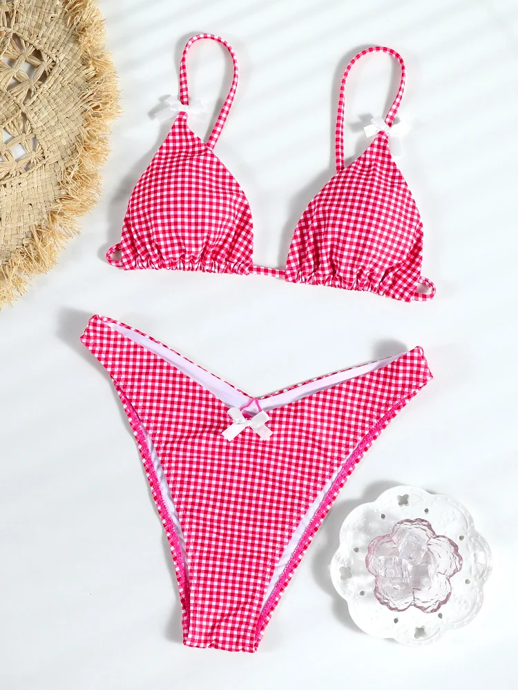COOBBU бандажные бикини 2024, женский купальник со шнурками, купальник с клетчатым принтом, треугольное бикини, женский сексуальный купальный костюм, летняя пляжная одежда
COOBBU бандажные бикини 2024, женский купальник со шнурками, купальник с клетчатым принтом, треугольное бикини, женский сексуальный купальный костюм, летняя пляжная одежда