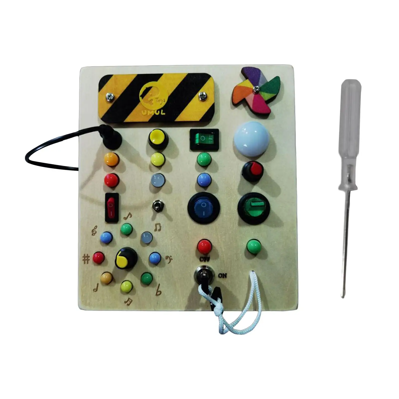 Wooden Sensory Board Button Switch Educational Learning Toy LED Montessori Busy Board for Kids Boys Girls Toddlers Birthday Gift
Wooden Sensory Board Button Switch Educational Learning Toy LED Montessori Busy Board for Kids Boys Girls Toddlers Birthday Gift