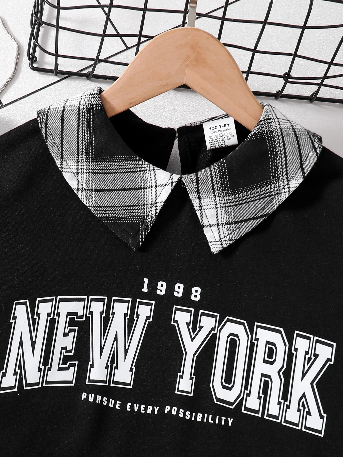 الفتيات أزياء عارضة 2 قطعة مجموعة طية صدر السترة السوداء بأكمام طويلة إلكتروني طباعة قميص منقوشة تنورة ربيع الخريف جديد الفتيات أزياء عارضة 2 قطعة مجموعة طية صدر السترة السوداء بأكمام طويلة إلكتروني طباعة قميص منقوشة تنورة ربيع الخريف جديد