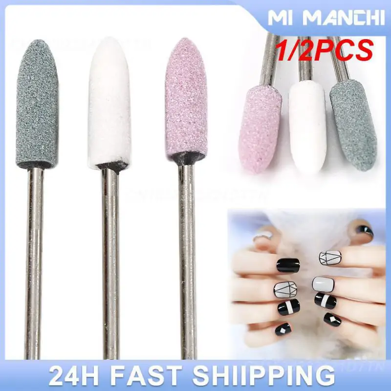 

1/2PCS Polisher Efficient Effective Rubber Silicon Nail Drill Bit Polisher For Manicure Cuticle Cutter Electric Accessories