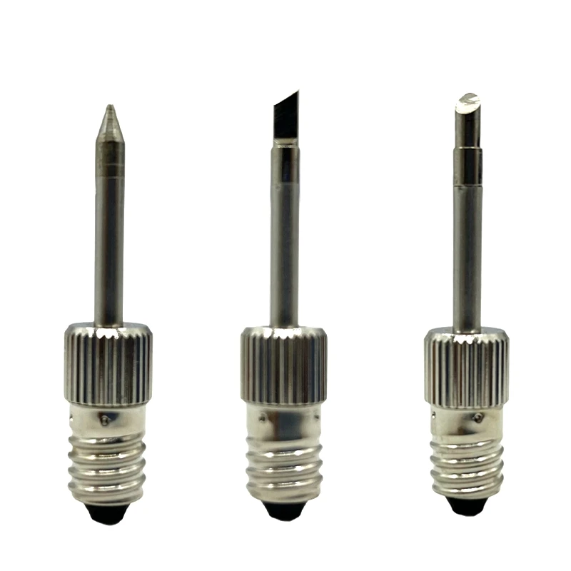 E10 interface Soldering Iron Tips Suitable for Battery Soldering Iron Kits Threaded Soldering Iron Head
E10 interface Soldering Iron Tips Suitable for Battery Soldering Iron Kits Threaded Soldering Iron Head