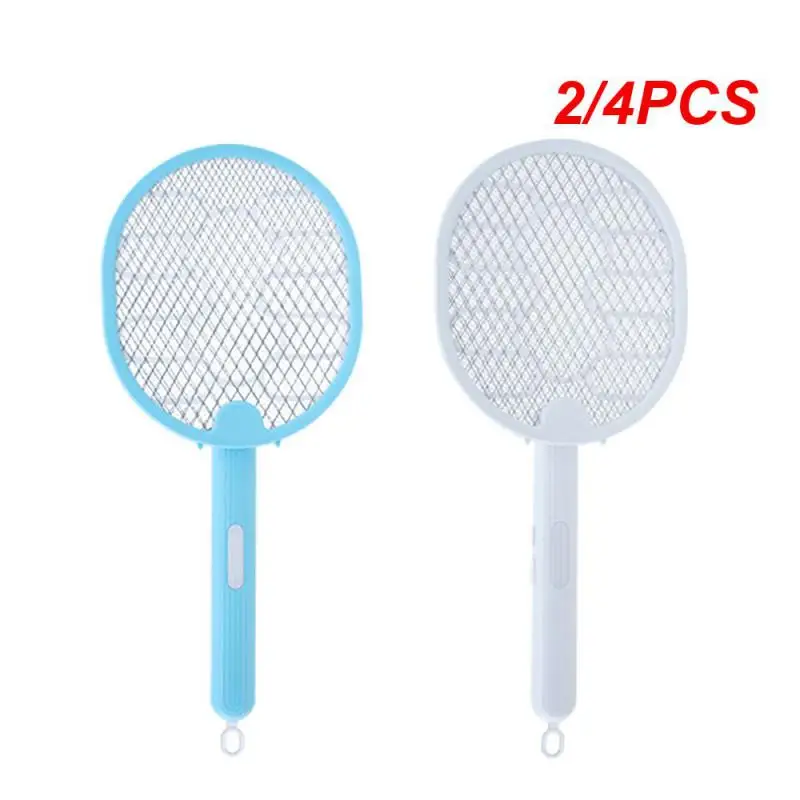 

2/4PCS IN 1 Mosquito Killer Lamp USB Rechargeable Electric Foldable Mosquito Killer Racket Fly Swatter 3000V Repellent Lamp