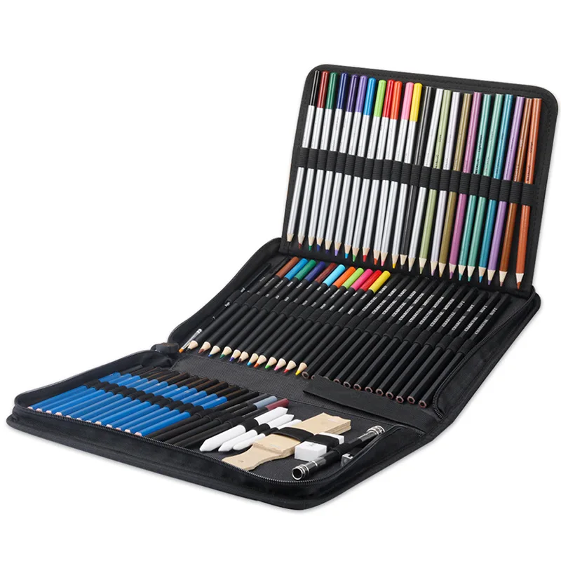72Pcs Kit Sketch Pencils Colored Pencils Art Set For Artists Gift Beginners Pro Artists Drawing Art Sketching Shading Colouring
72Pcs Kit Sketch Pencils Colored Pencils Art Set For Artists Gift Beginners Pro Artists Drawing Art Sketching Shading Colouring