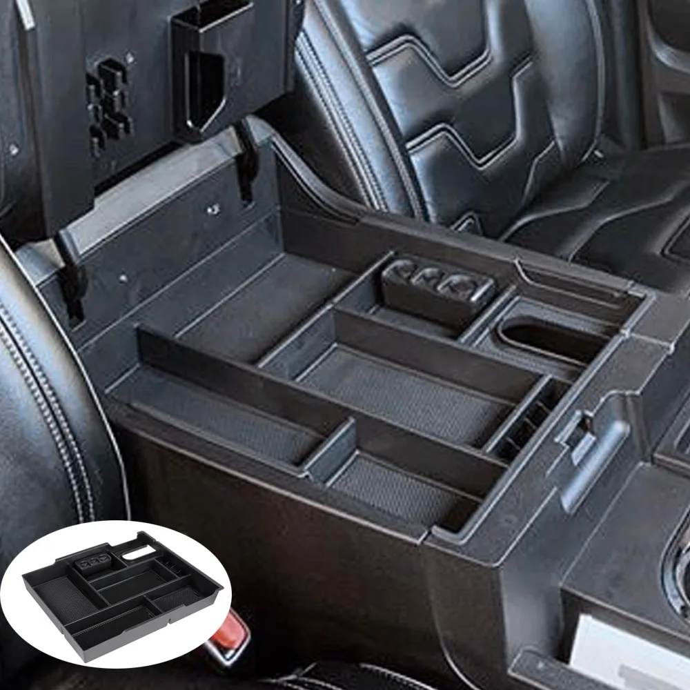 

Center Console Organizer for Toyota Tundra 2014-2021 Car Accessories Full Cover Armrest Storage Tray ABS Insert Glove Box