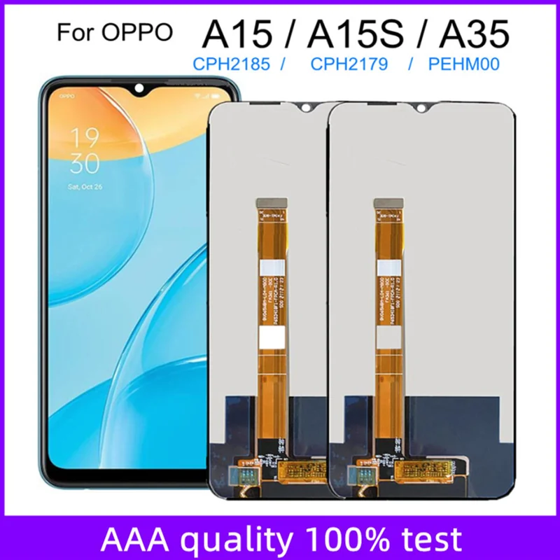 

6.50" LCD For OPPO A15S CPH2179 A35 PEHM00 LCD Display Touch Screen Digitizer Assembly Replacement
