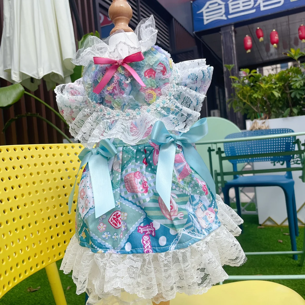 Cute Pet Puppy Dog Clothes Cartoon Pattern Print Blue Lolita Cotton Lace Princess Dress For Small Medium Dog Chihuahua Clothing
Cute Pet Puppy Dog Clothes Cartoon Pattern Print Blue Lolita Cotton Lace Princess Dress For Small Medium Dog Chihuahua Clothing