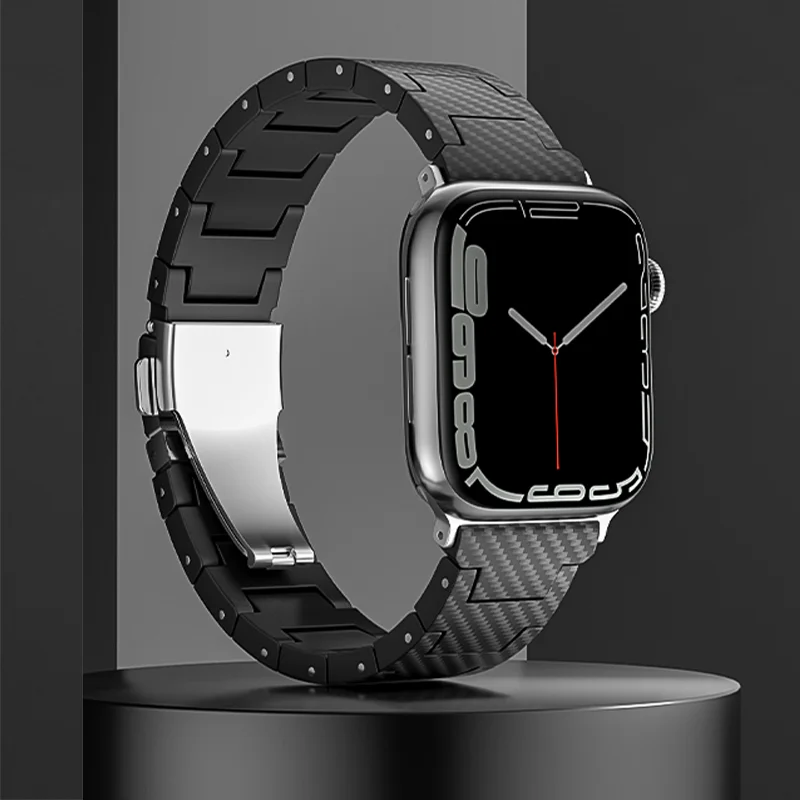 Ремешок из углеродного волокна для Apple Watch Band 44 мм 40 мм 45 мм 41 мм 49 мм 42 мм, звеньевой браслет для наручных часов iWatch Series 6 SE 9 7 8 ultra 2
Ремешок из углеродного волокна для Apple Watch Band 44 мм 40 мм 45 мм 41 мм 49 мм 42 мм, звеньевой браслет для наручных часов iWatch Series 6 SE 9 7 8 ultra 2