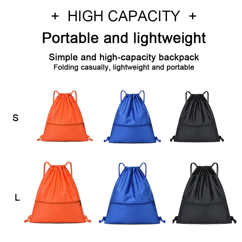 Large Capacity Drawstring Bag Shoulder Bag Waterproof Drawstring Backpack Sports Training Bag
Large Capacity Drawstring Bag Shoulder Bag Waterproof Drawstring Backpack Sports Training Bag