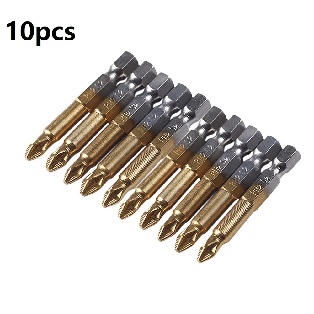 5 / 10pcs Titanium-coated Non-slip Screwdriver Cross Drill Bit Hex Handle 60*50mm Non-Slip Magnetic Screwdriver Bit Set
5 / 10pcs Titanium-coated Non-slip Screwdriver Cross Drill Bit Hex Handle 60*50mm Non-Slip Magnetic Screwdriver Bit Set