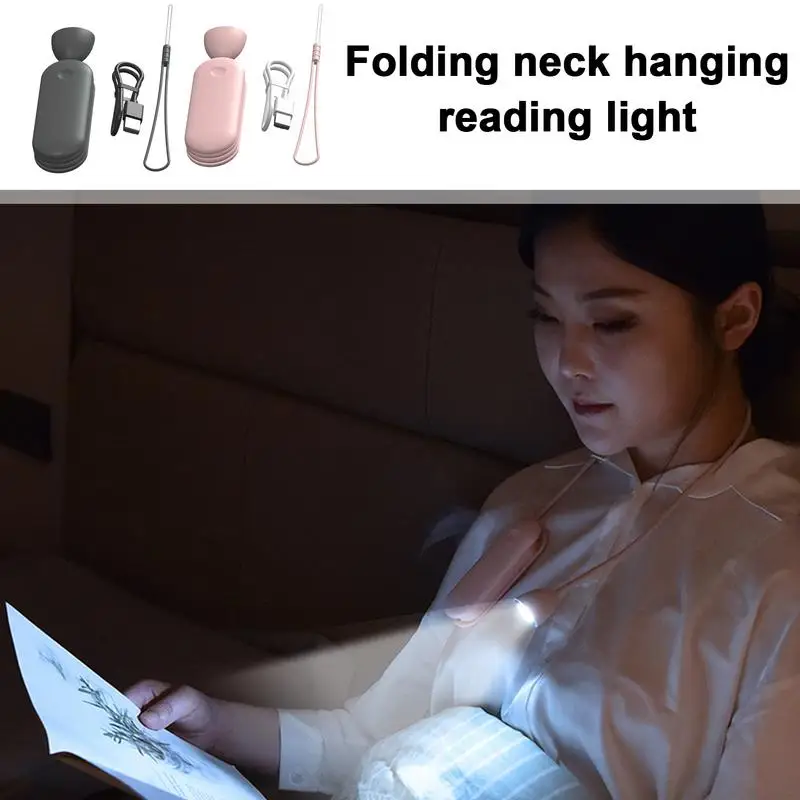 

Book Light Flexible Handsfree Led Neck Light Hug Reading Lamp Novelty Led Night Light Flashlight 3 In 1 Rechargeable Neck Light