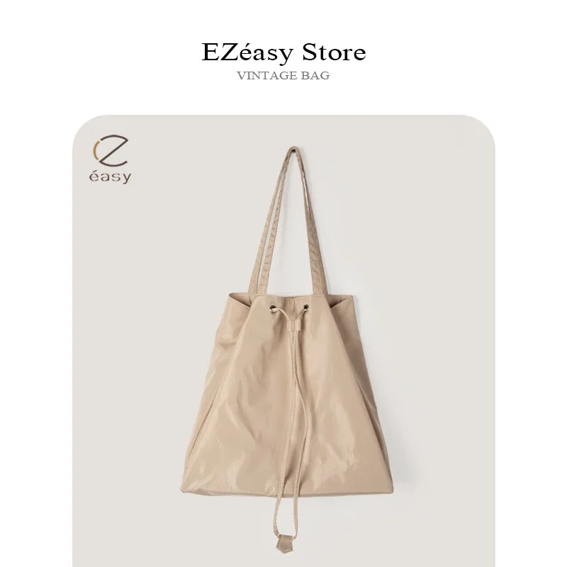 EZeasy Light Luxury Niche Designer Bags for Women Simple Fashion Nylon Large Capacity Drawstring Tote Bucket Bag Female Bag
EZeasy Light Luxury Niche Designer Bags for Women Simple Fashion Nylon Large Capacity Drawstring Tote Bucket Bag Female Bag