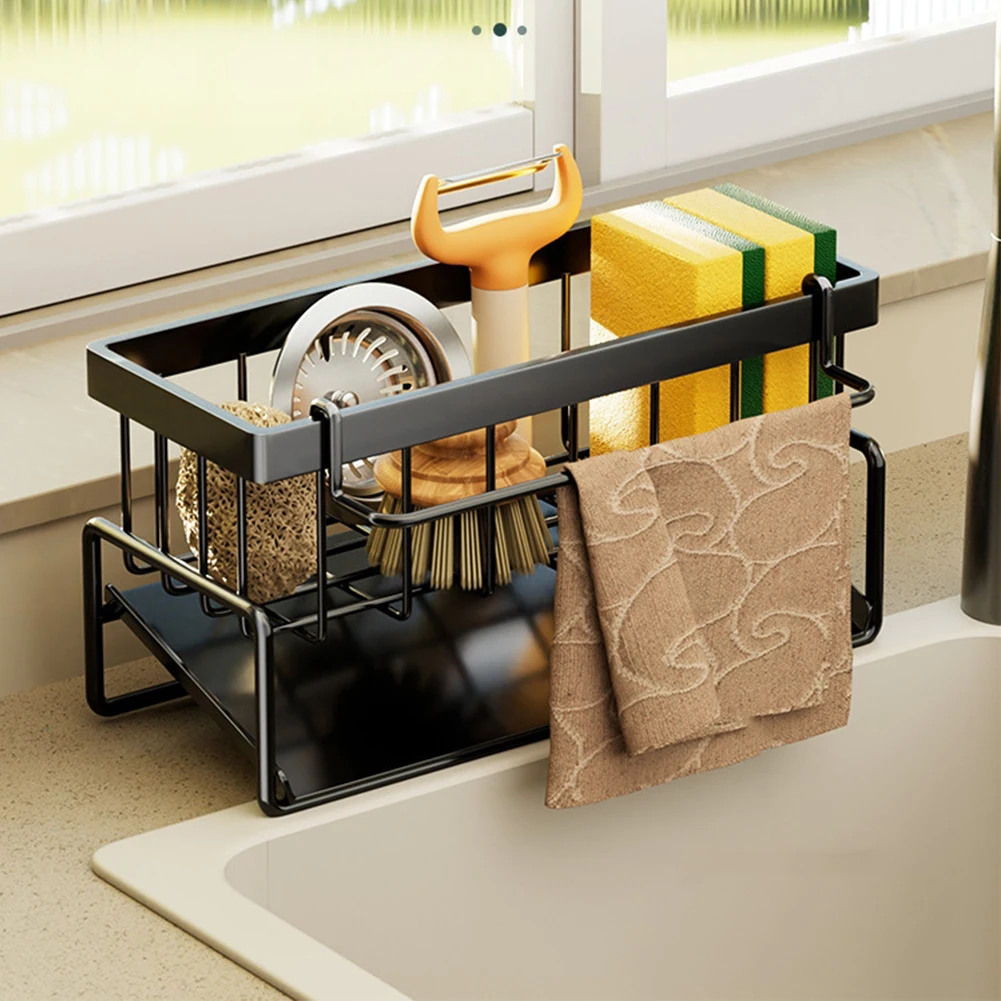 Self-draining Sponge Holder Sink Drain Rack Shelf Metal Kitchen Sink Drain Rack Soap Sponge Holder Kitchen Organizer
Self-draining Sponge Holder Sink Drain Rack Shelf Metal Kitchen Sink Drain Rack Soap Sponge Holder Kitchen Organizer